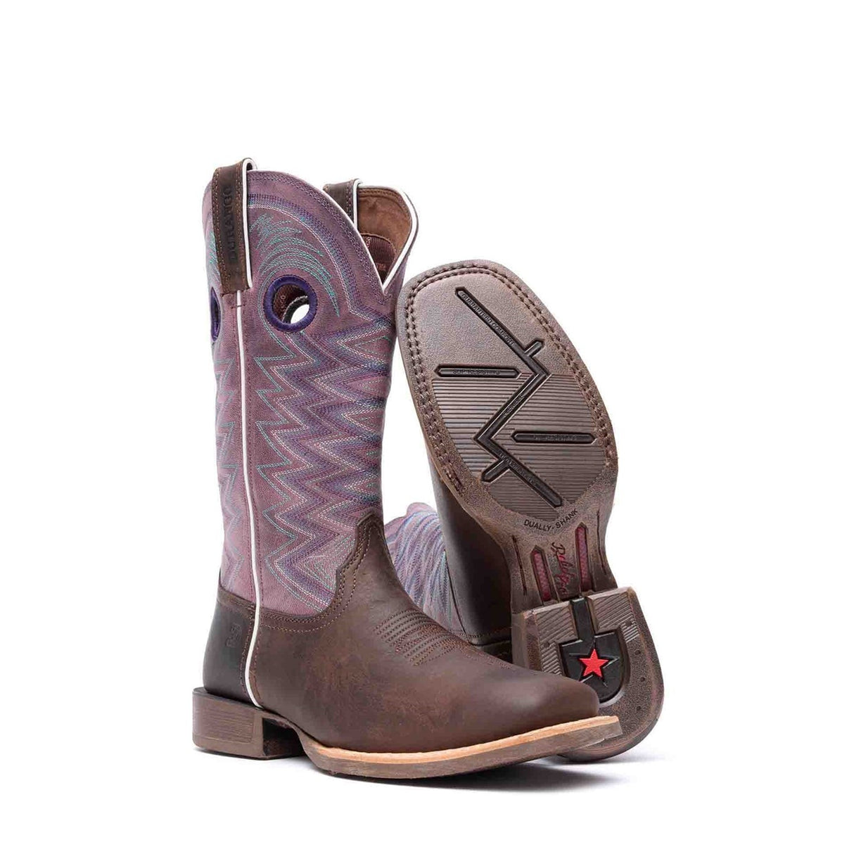 Women's Lady Rebel Pro Western Boots Dark Earth and Amethyst