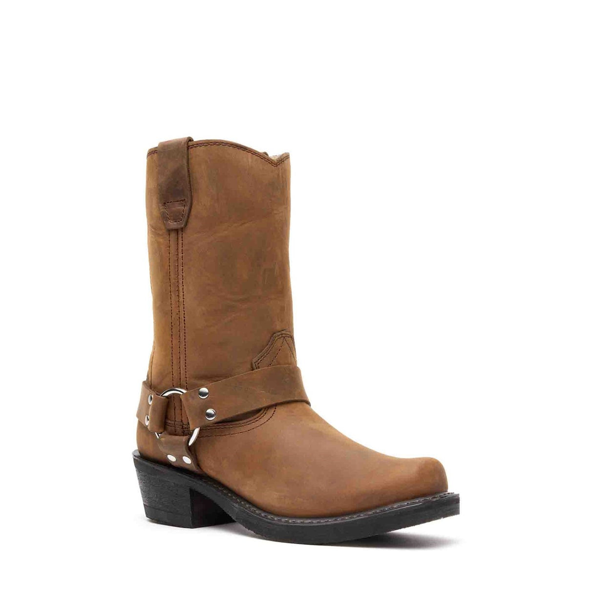 Women's Harness Biker Boots Brown Harness