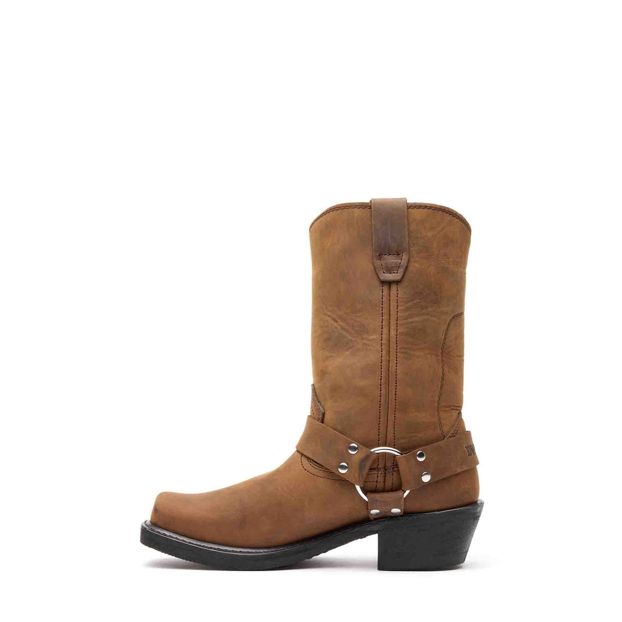 Women's Harness Biker Boots Brown Harness