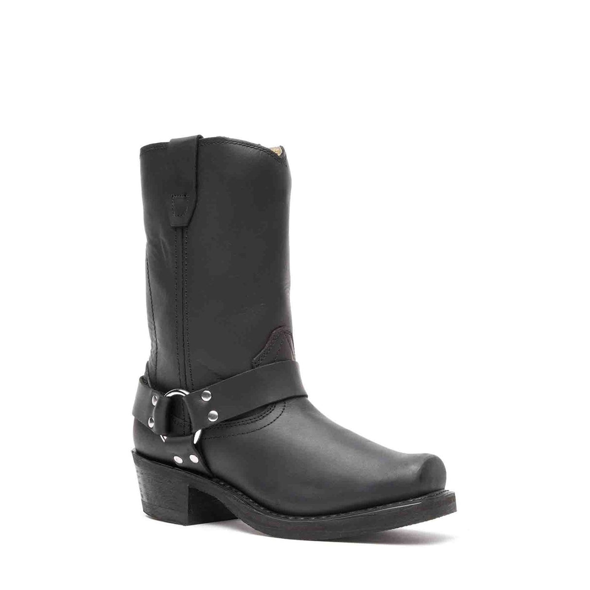 Women's Harness Biker Boots Black