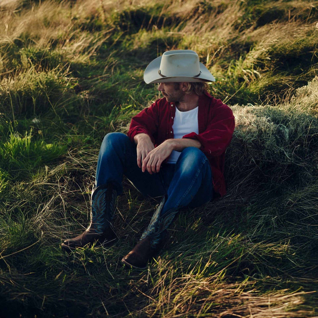 Men's Rebel Pro Western Boots Brown and Blue