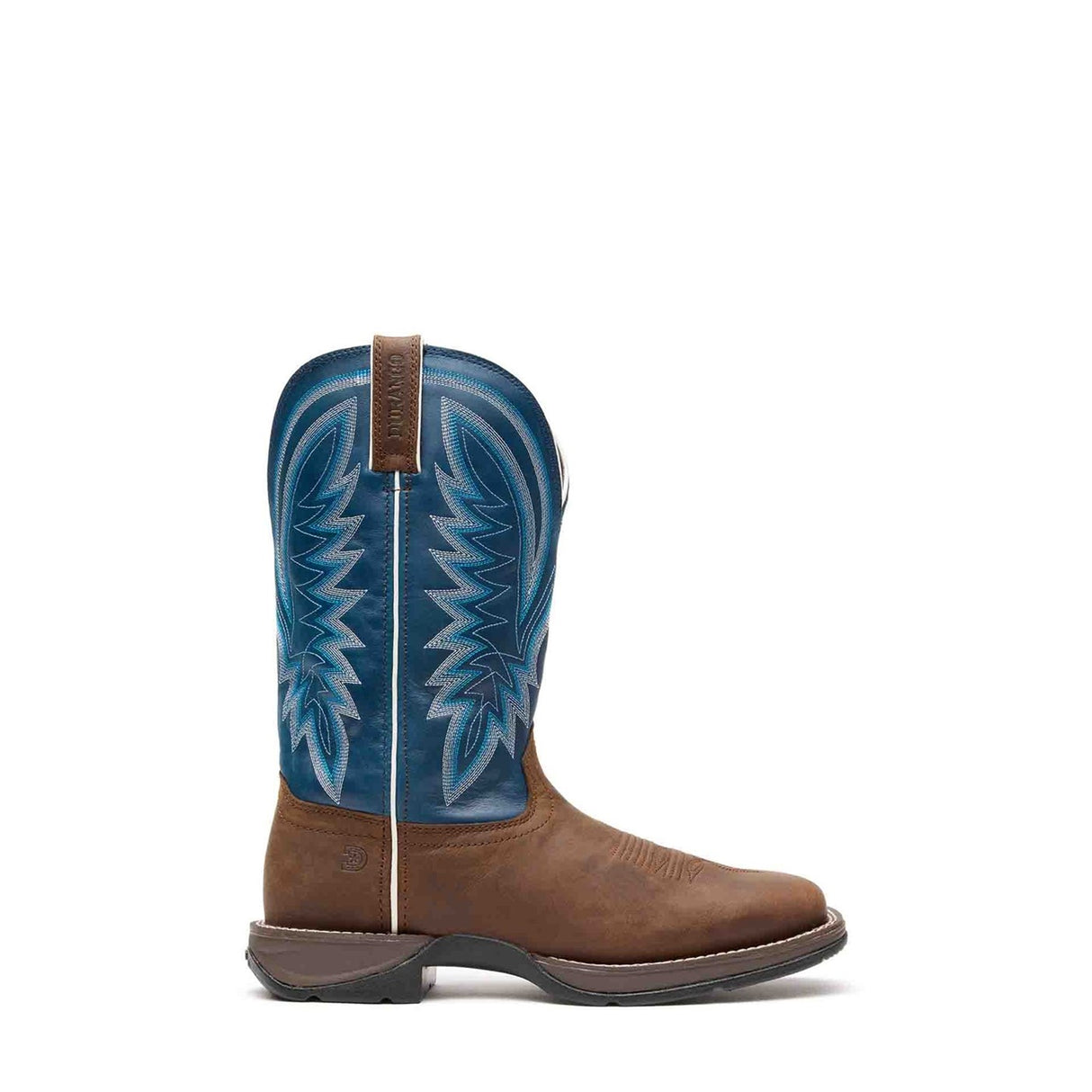 Men's Rebel Western Boots Saddle Brown and Denim Blue