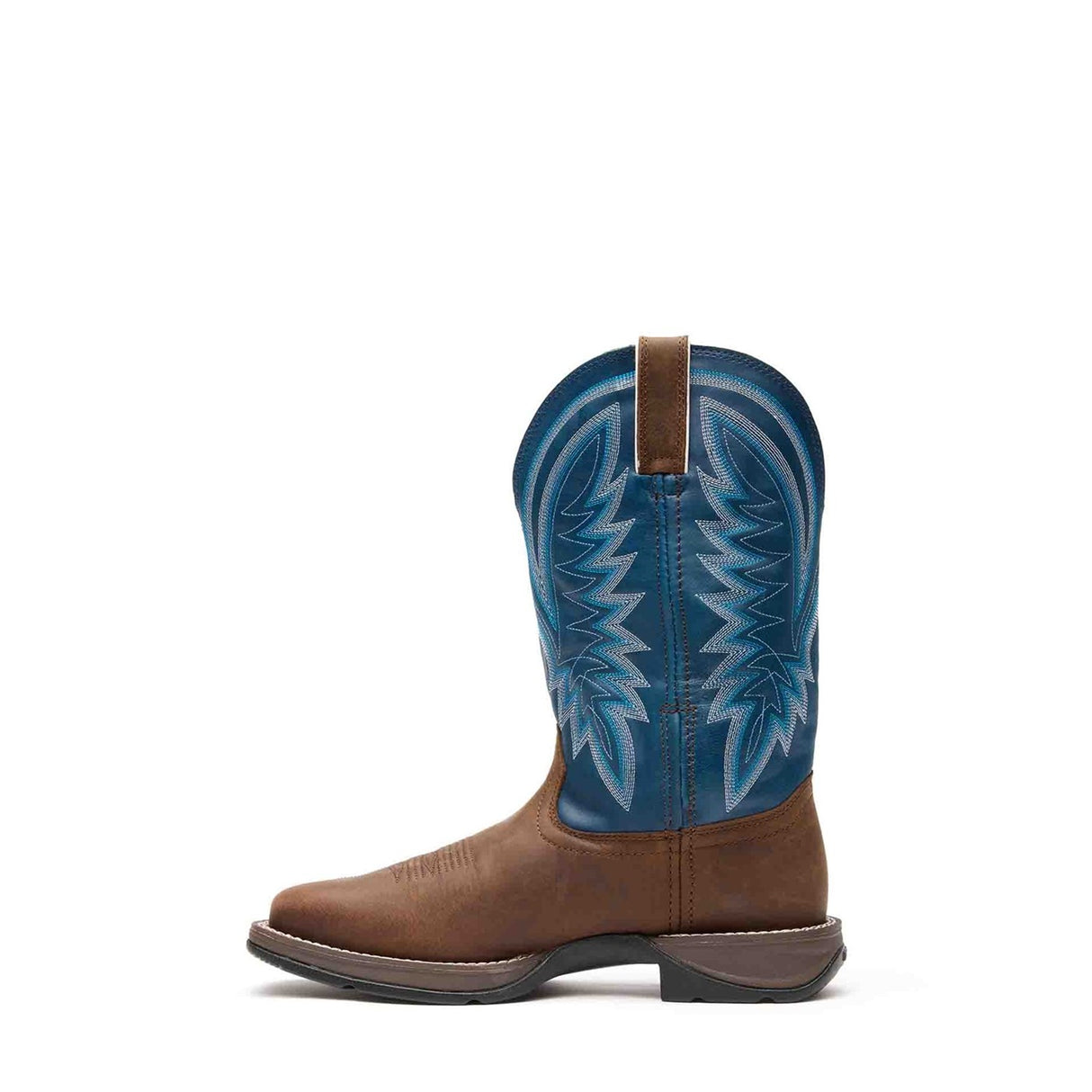 Men's Rebel Western Boots Saddle Brown and Denim Blue