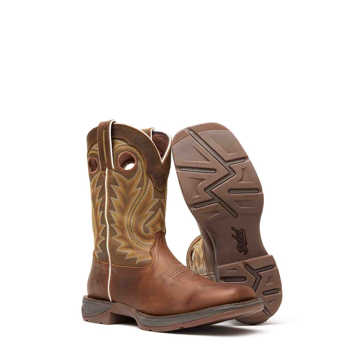 Men's Rebel Western Boots Saddle Brown