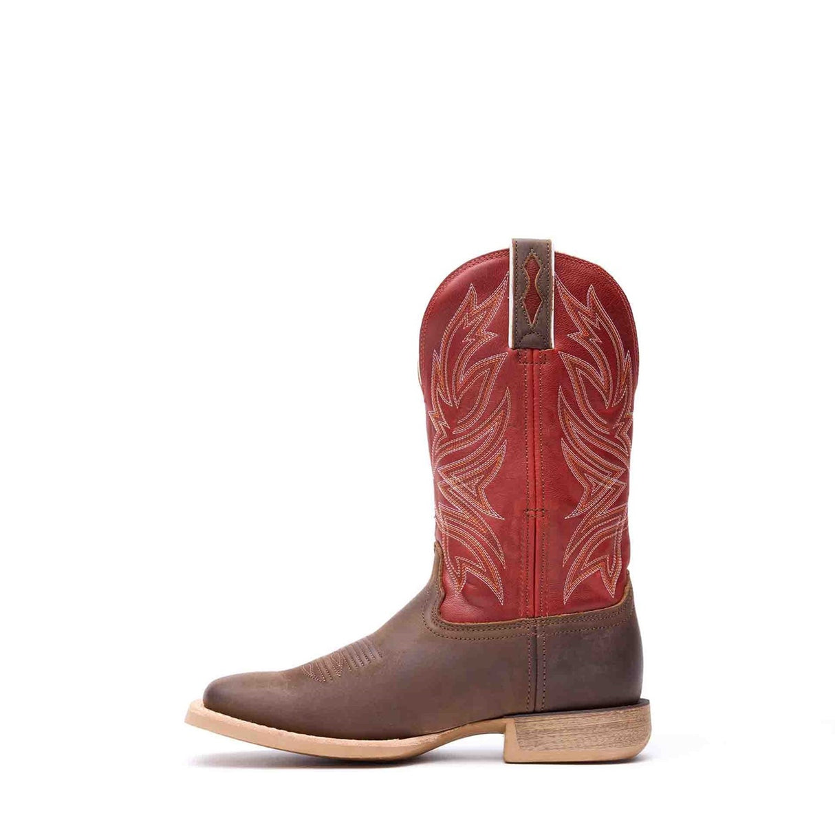 Men's Rebel Pro Western Boots Worn Brown and Chilli Pepper