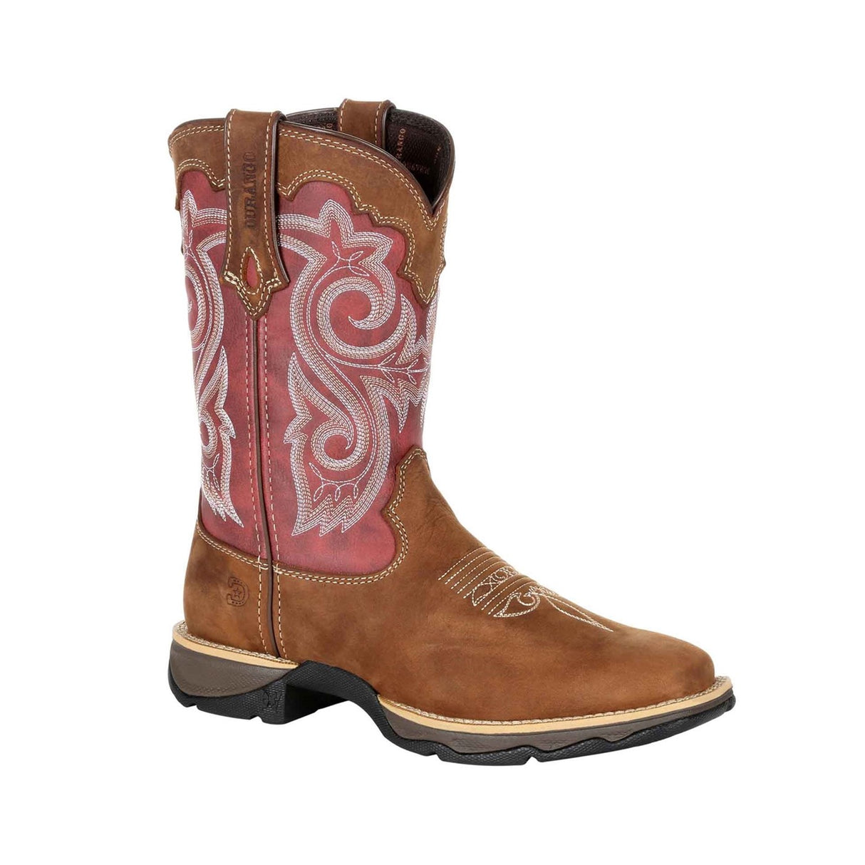 Women's Lady Rebel Western Boots Briar Brown and Rusty Red
