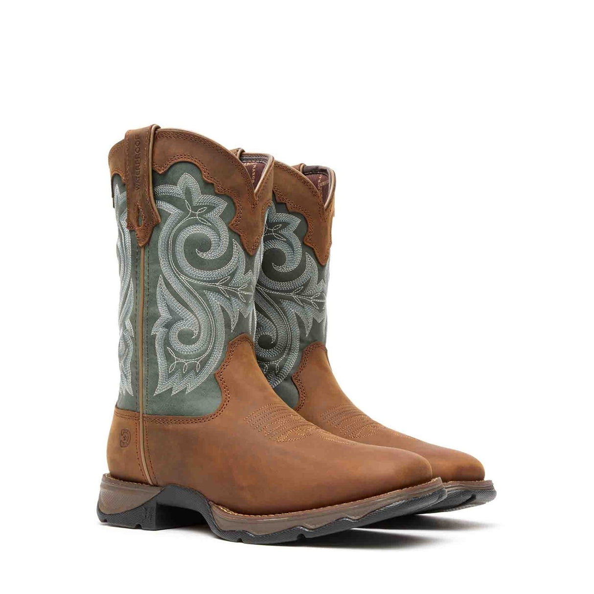 Women's Lady Rebel Waterproof Western Boots Brown Evergreen