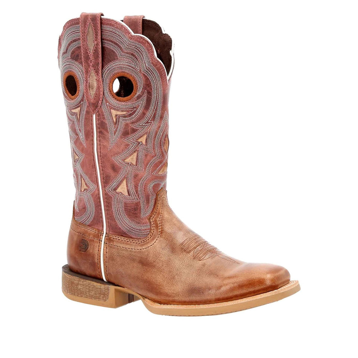 Women's Lady Rebel Pro Western Boots Dusty Brown Sky Blue