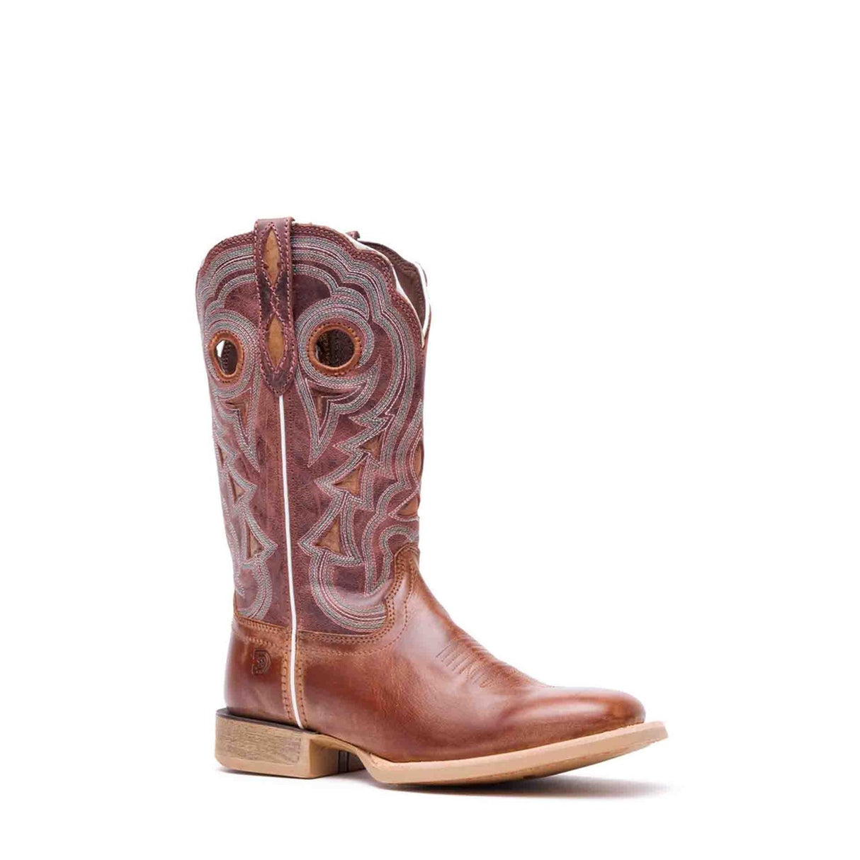 Women's Lady Rebel Pro Western Boots Dusty Brown Sky Blue