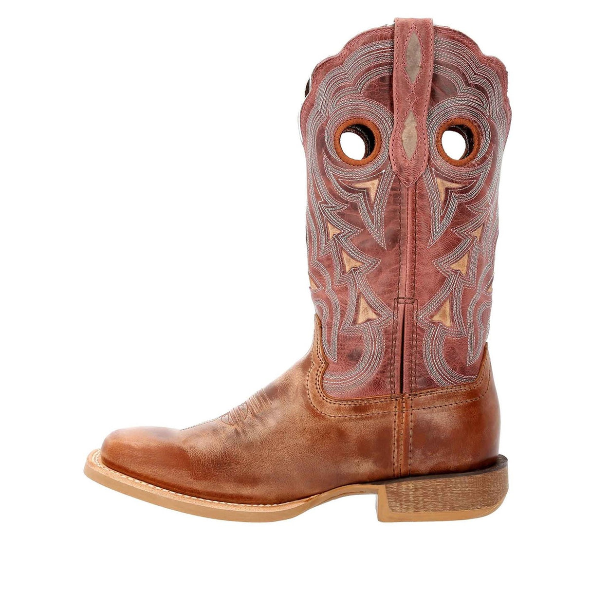 Women's Lady Rebel Pro Western Boots Dusty Brown Sky Blue