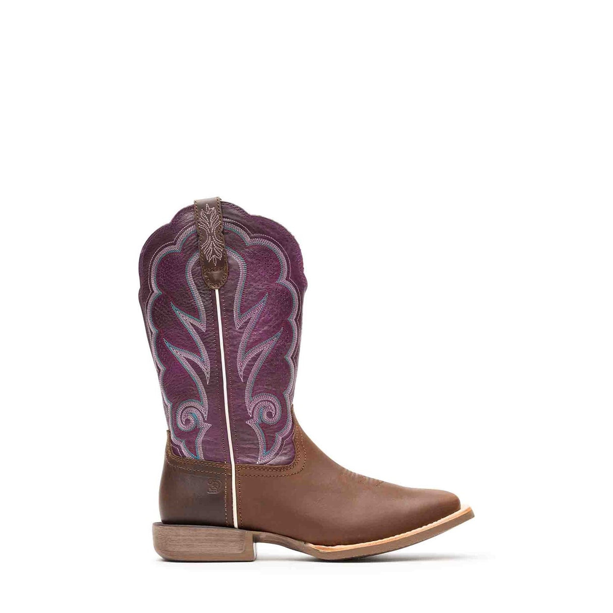 Women's Lady Rebel Pro Western Boots Oiled Brown and Plum