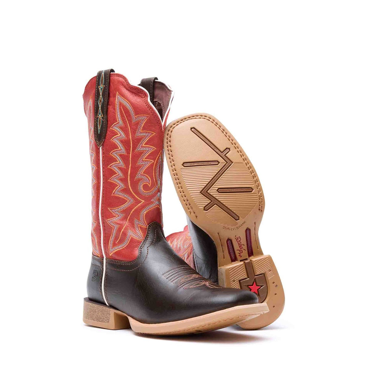 Women's Lady Rebel Pro Western Boots Hickory and Chilli Pepper
