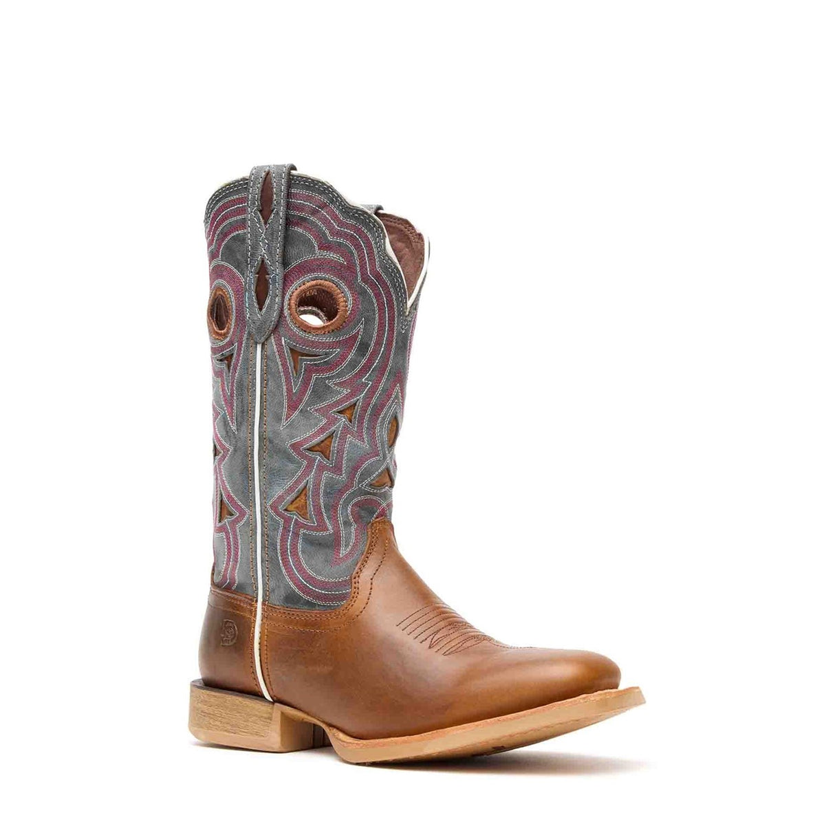 Women's Lady Rebel Pro Western Boots Golden Brown and Periwinkle