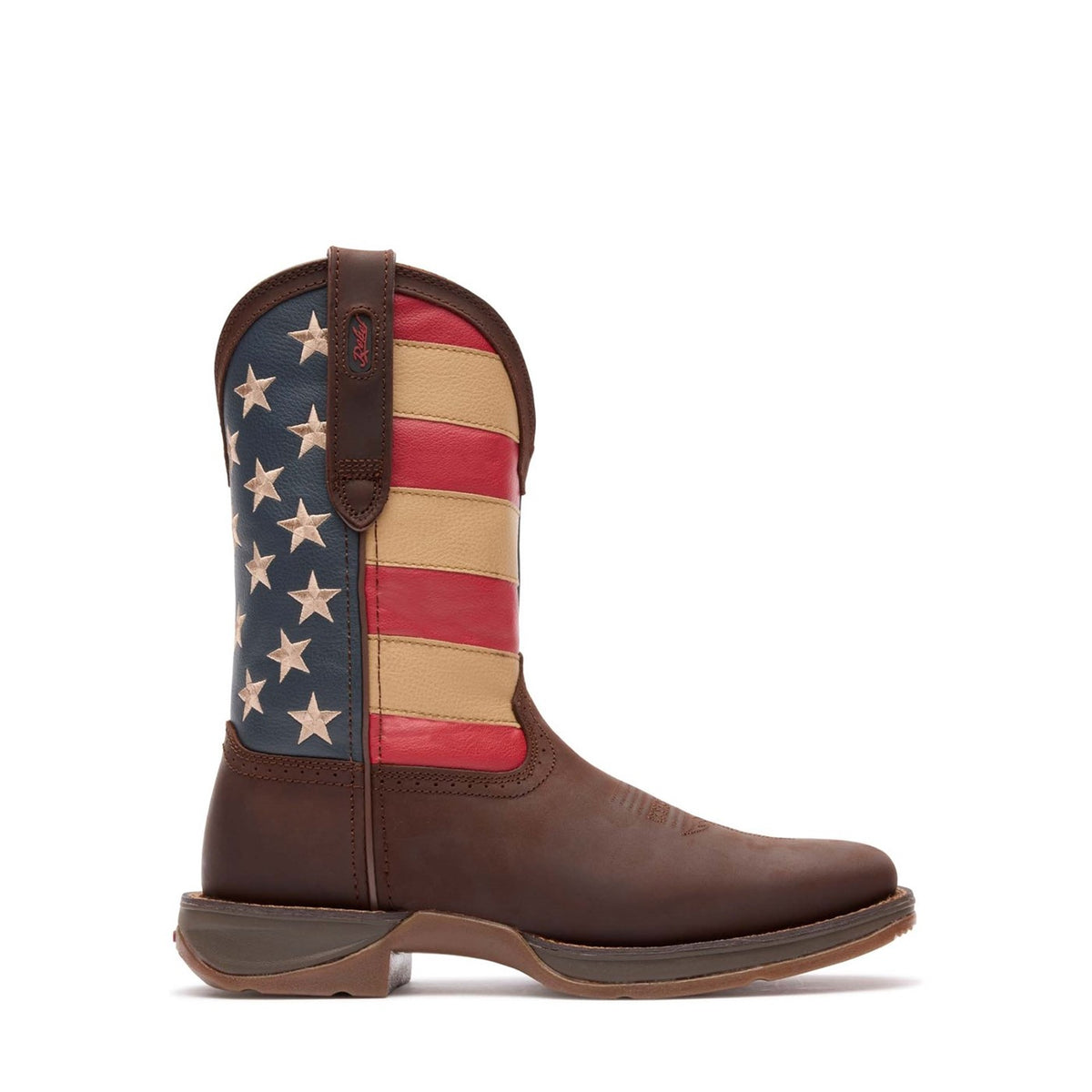 Men's Rebel Western Boots Brown Union Flag