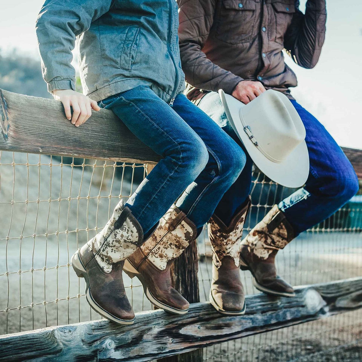 Men's Rebel Western Boots Dusty Brown Desert Camo