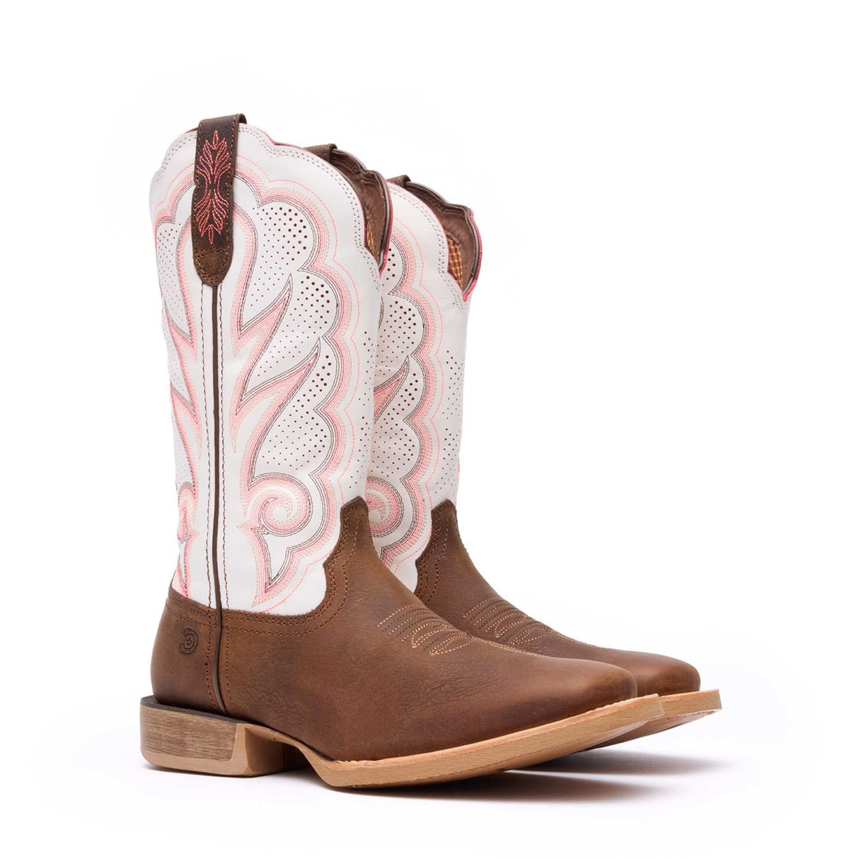 Women's Lady Rebel Pro Western Boots Trail Brown White
