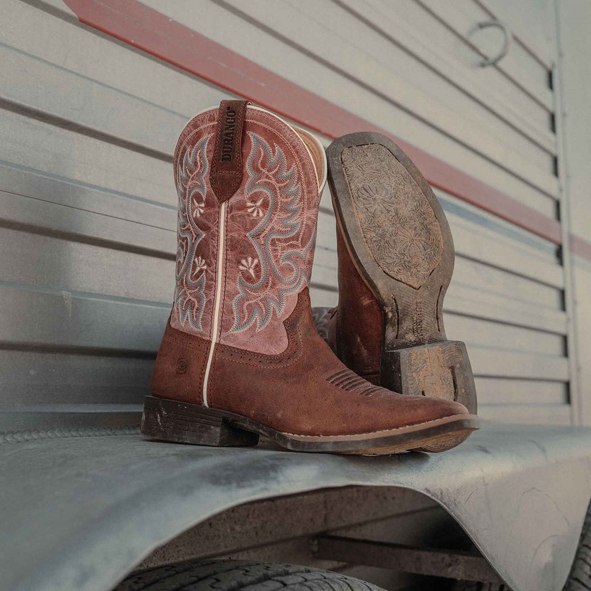 Women's Shyloh Western Boots Rusty Brown Dusty Rose