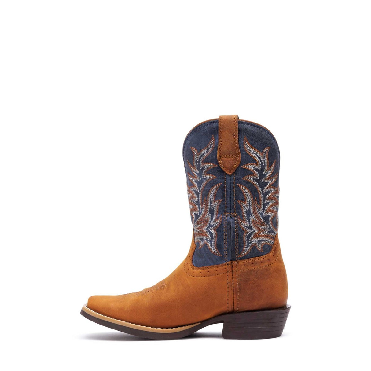 Kids' Shyloh Western Boots Wrangler Brown Denim Blue