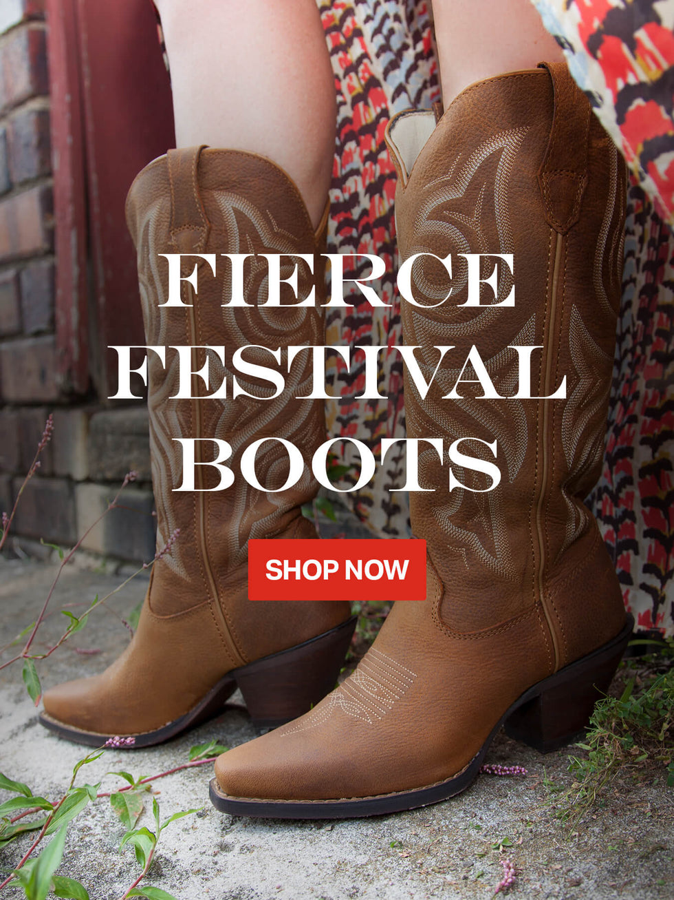 FIERCE FESTIVAL BOOTS. SHOP NOW