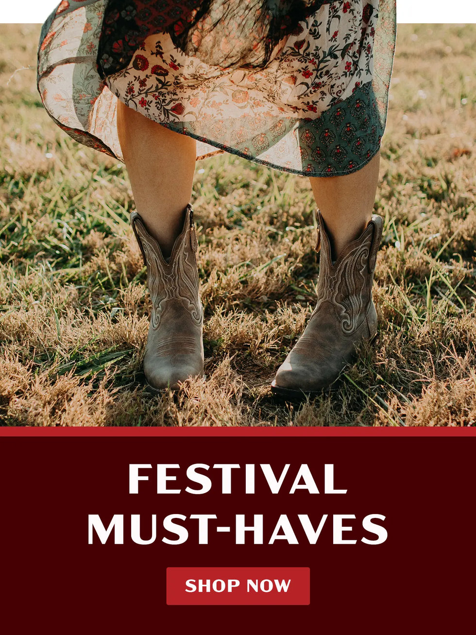 FESTIVAL MUST-HAVES. SHOP NOW