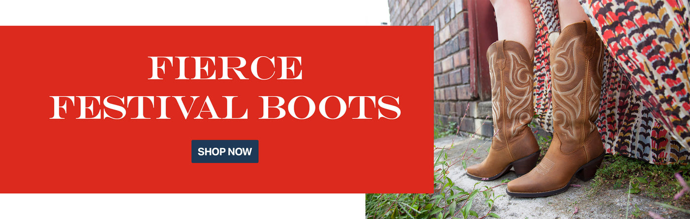 FIERCE FESTIVAL BOOTS. SHOP NOW