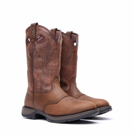 Men's Rebel Western Boots Dusk Velocity Bark Brown