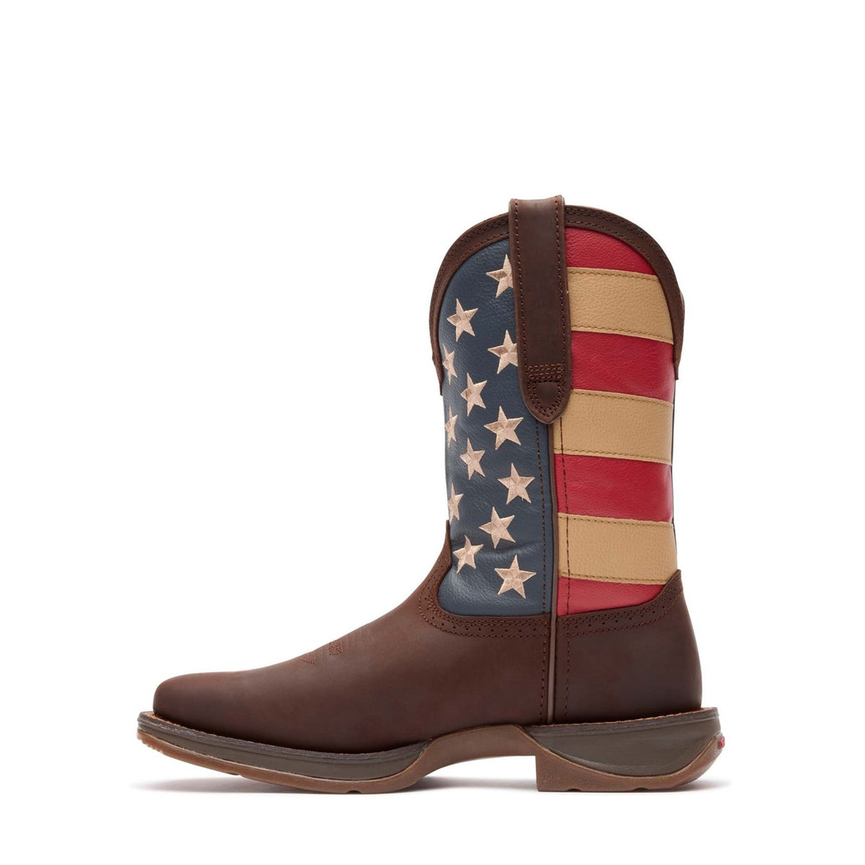 Men's Rebel Western Boots Brown Union Flag