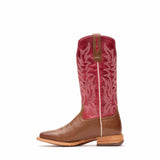 Women's Arena Pro Elite Western Boots Pecan Strawberry Sunrise