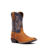 Kids' Shyloh Western Boots Wrangler Brown Denim Blue