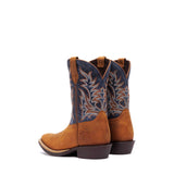 Kids' Shyloh Western Boots Wrangler Brown Denim Blue